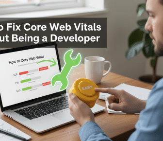 Easy Core Web Vitals fix for non-developers on laptop.