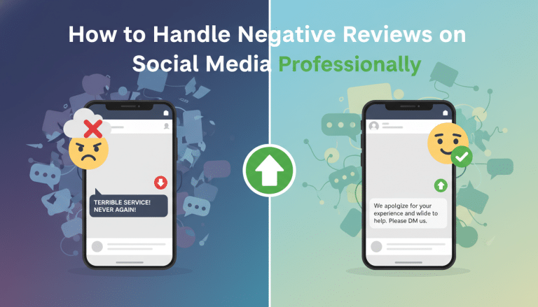 Handling negative social media reviews professionally.