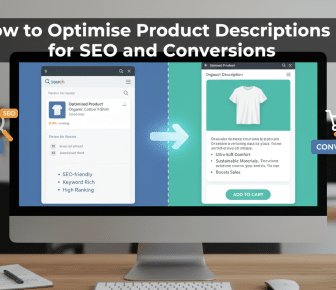 Optimise product descriptions: SEO to conversion flow on computer.