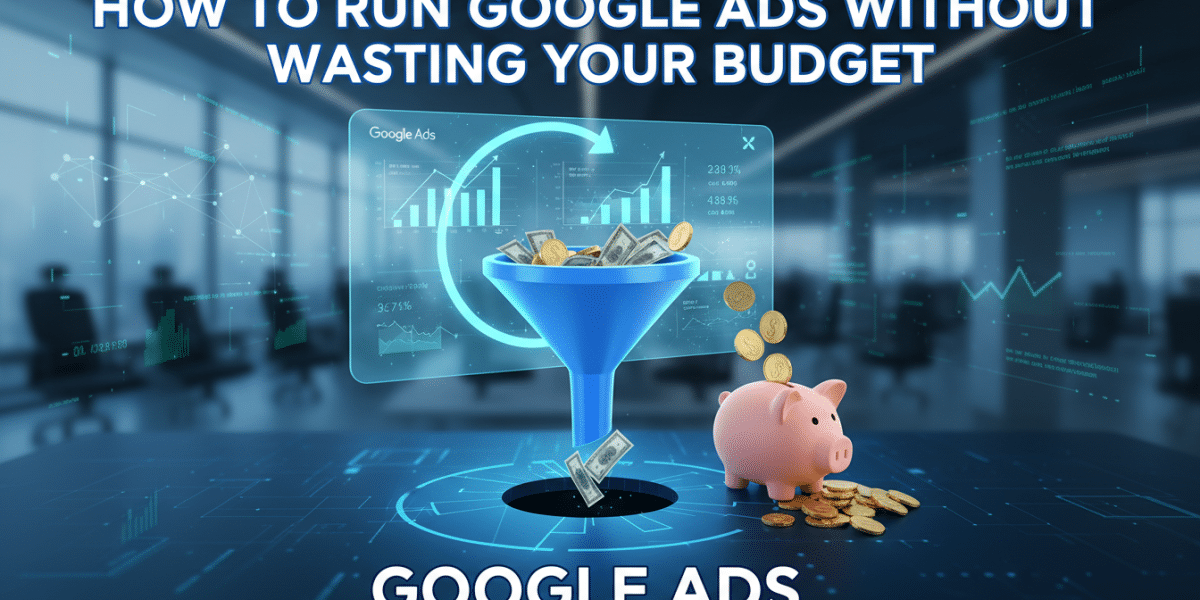 Google Ads budget optimisation: funneling money to a piggy bank.