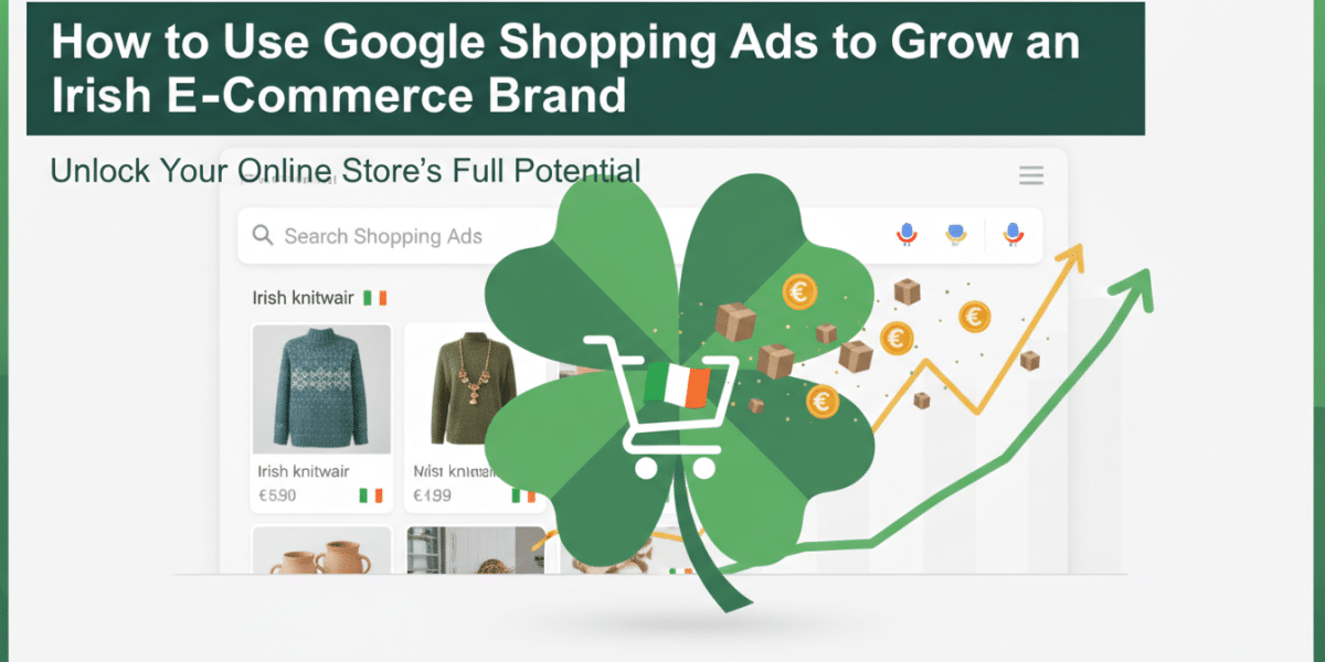 Google Shopping Ads boost Irish e-commerce brand sales and growth.