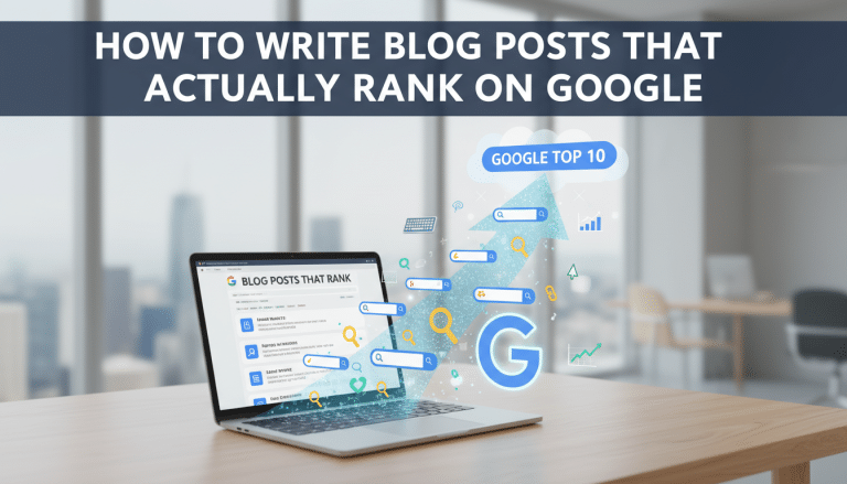 How to write blog posts that rank on Google.