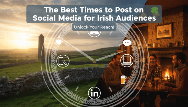 Best social media posting times for Irish audiences.