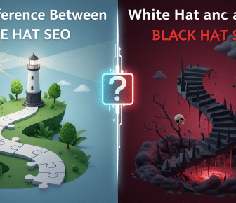 The difference between White Hat and Black Hat SEO.