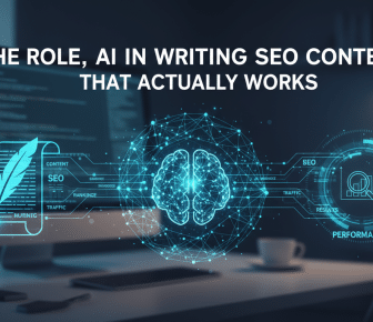 AI writing SEO content and measuring performance.