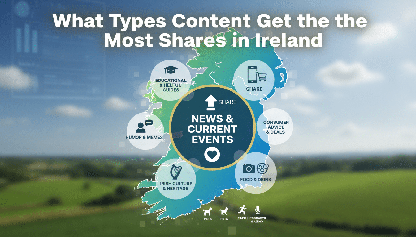 Infographic: Content types most shared in Ireland.