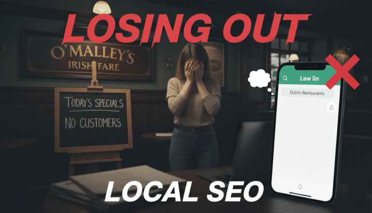 Distressed pub owner losing customers; local SEO failure.