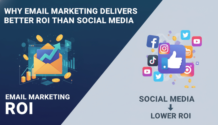 Email marketing delivers higher ROI than social media.
