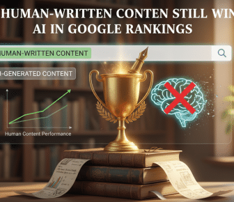 Human-written content wins over AI in Google rankings.