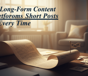 Why long-form content wins over short posts illustration.