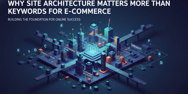 E-commerce site architecture diagram for online success.