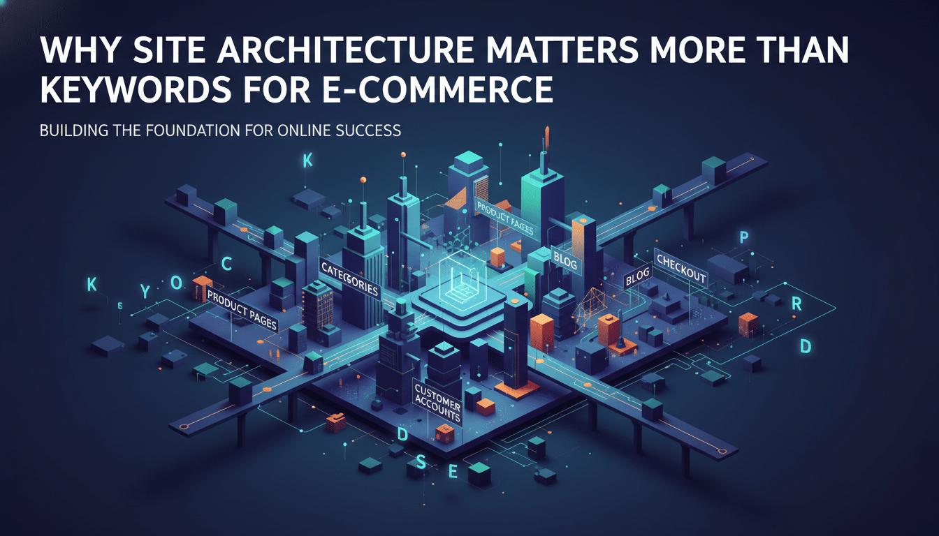 E-commerce site architecture diagram for online success.