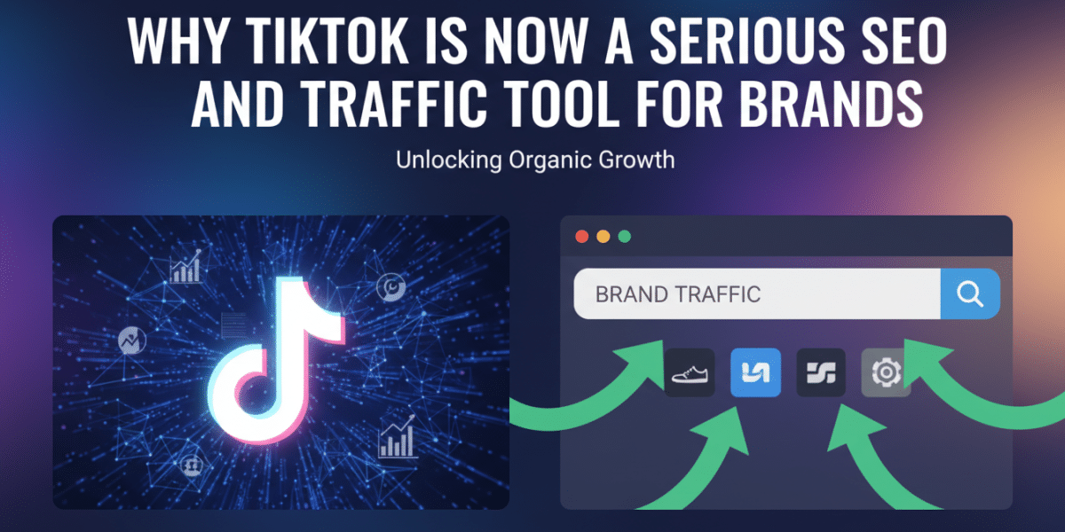 TikTok as a serious SEO and traffic tool for brands.