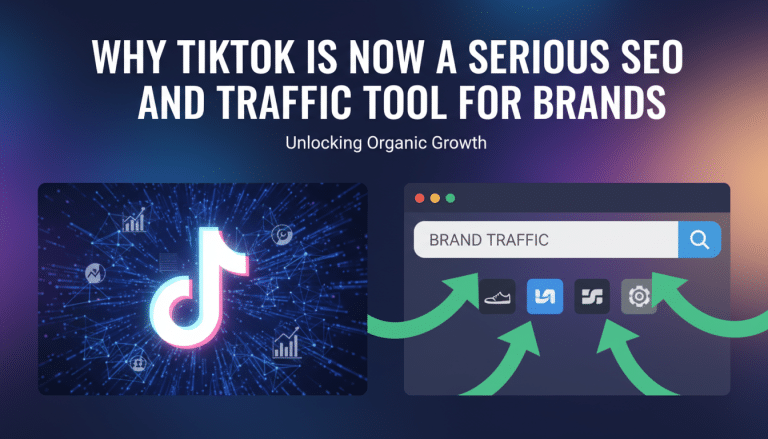 TikTok as a serious SEO and traffic tool for brands.