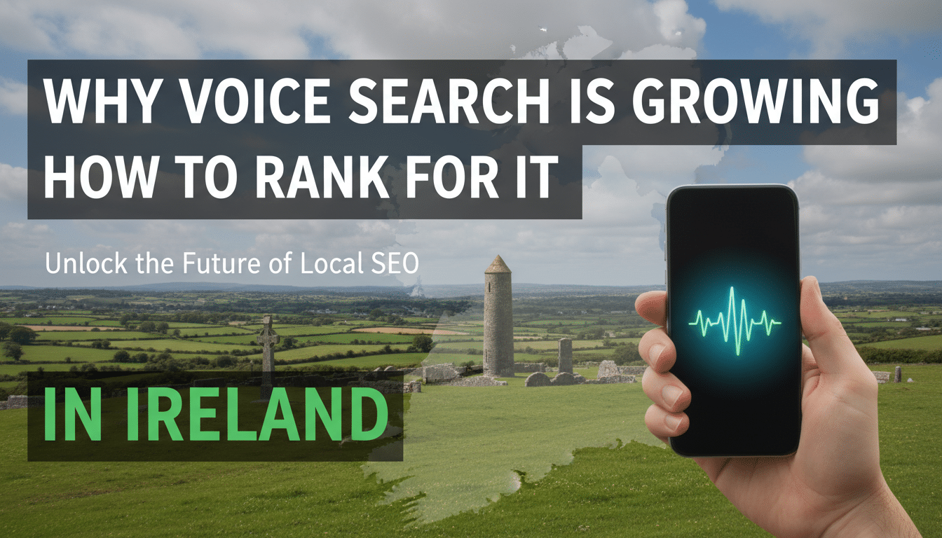 Voice search growth and ranking tips for local SEO in Ireland.