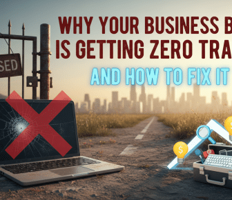 Blog traffic woes: broken laptop, closed gate, and growth solutions.