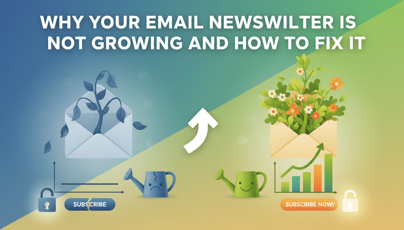 Why Your Email Newsletter Is Not Growing and How to Fix It