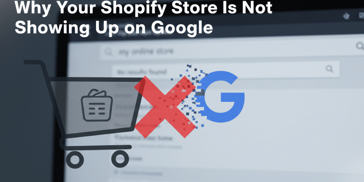Shopify store not appearing on Google search results.