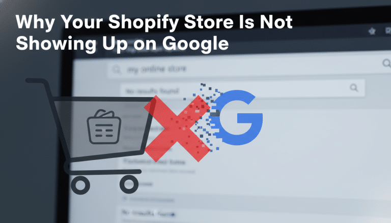 Shopify store not appearing on Google search results.