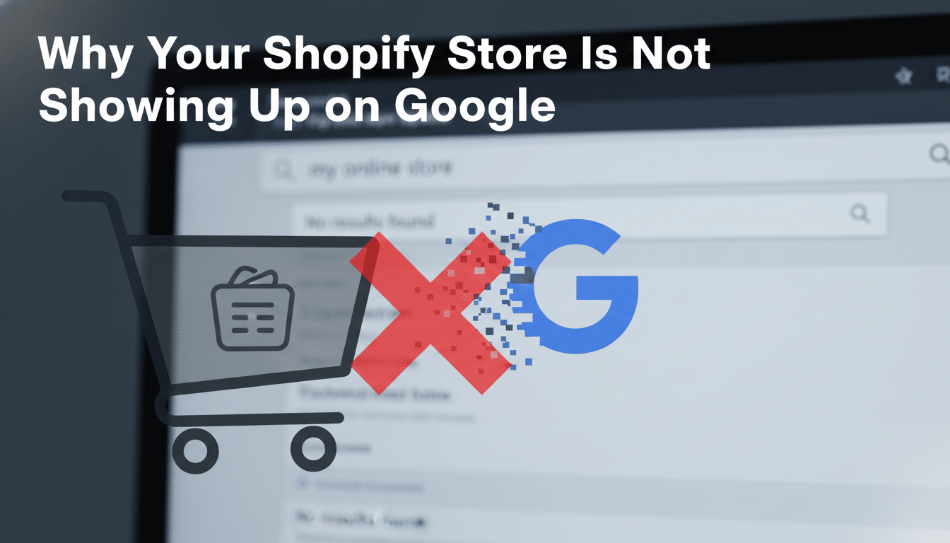 Shopify store not appearing on Google search results.