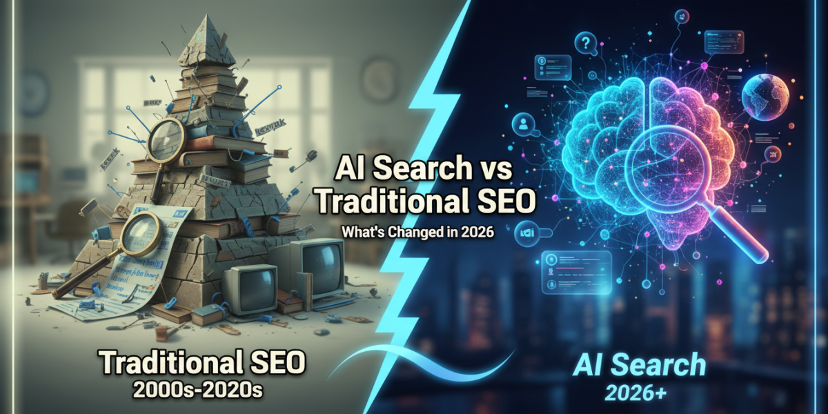 AI Search vs Traditional SEO: what's changed in 2026.