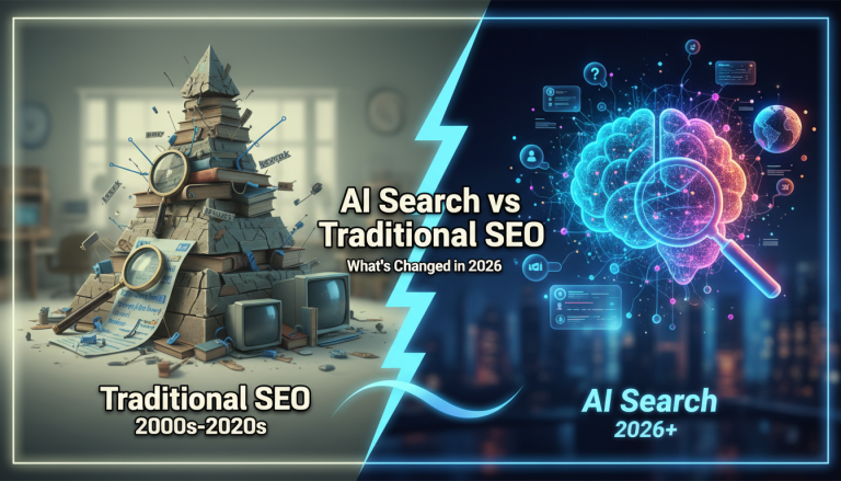 AI Search vs Traditional SEO: what's changed in 2026.