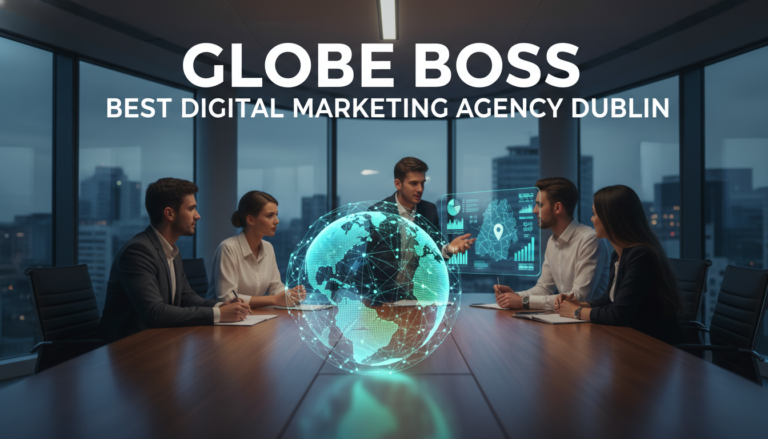 Globe Boss best digital marketing agency Dublin team meeting