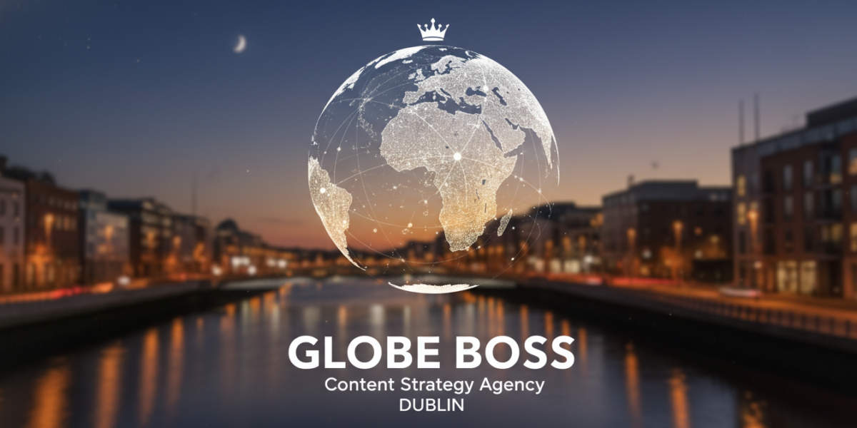 Globe Boss Content Strategy Agency Dublin logo with globe