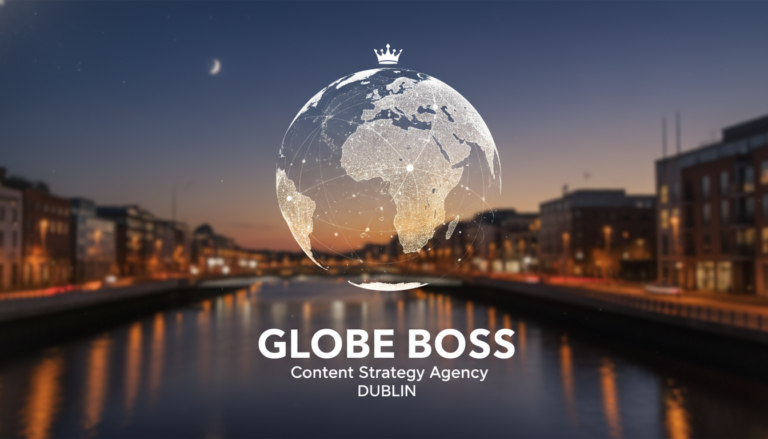 Globe Boss Content Strategy Agency Dublin logo with globe