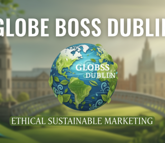 Globe Boss Dublin: Ethical Sustainable Marketing logo with a green globe.