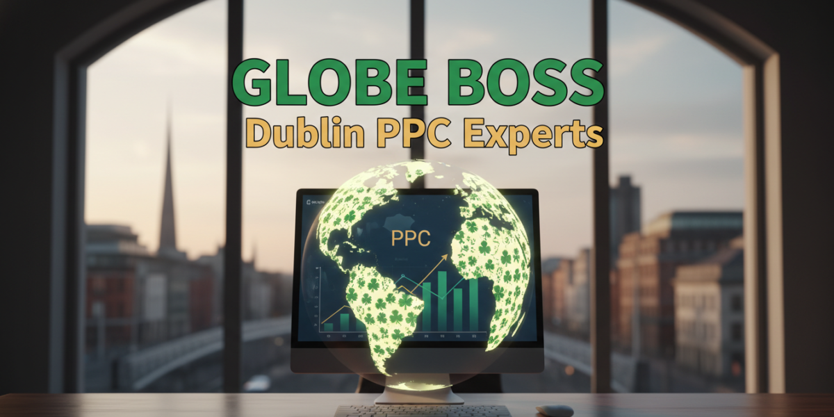 Globe Boss Dublin PPC Experts with glowing globe on computer