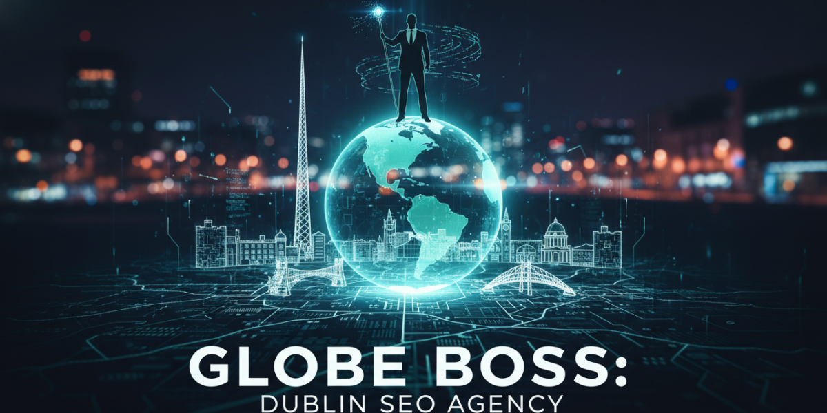 Globe Boss Dublin SEO Agency digital globe cityscape graphic