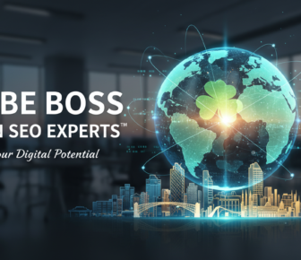 Globe Boss Dublin SEO Experts digital globe shamrock cityscape
