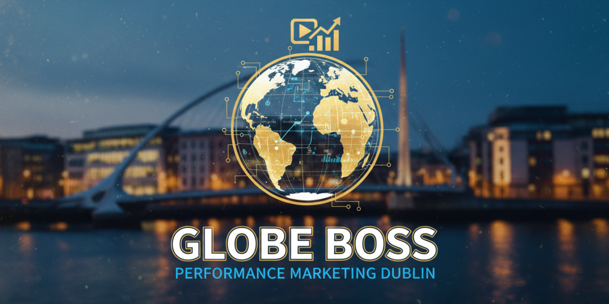 Globe Boss Performance Marketing Dublin logo with golden globe