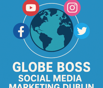 Globe Boss Social Media Marketing Dublin logo with platform icons