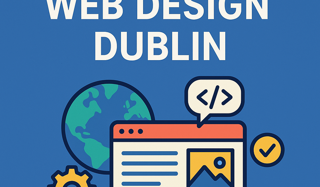 Globe Boss Web Design Dublin promotional graphic with coding icons