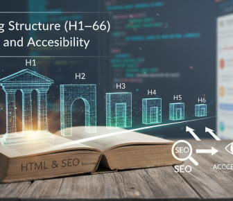 Heading structure (H1-H6) for SEO and accessibility on a book.