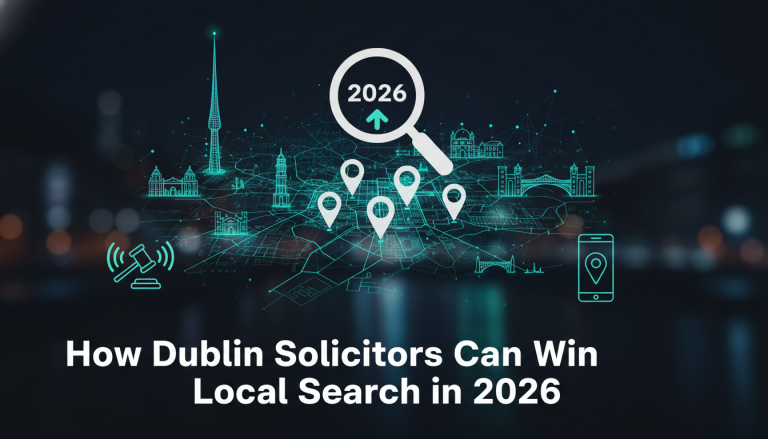 Dublin solicitors local search strategy map for 2026.