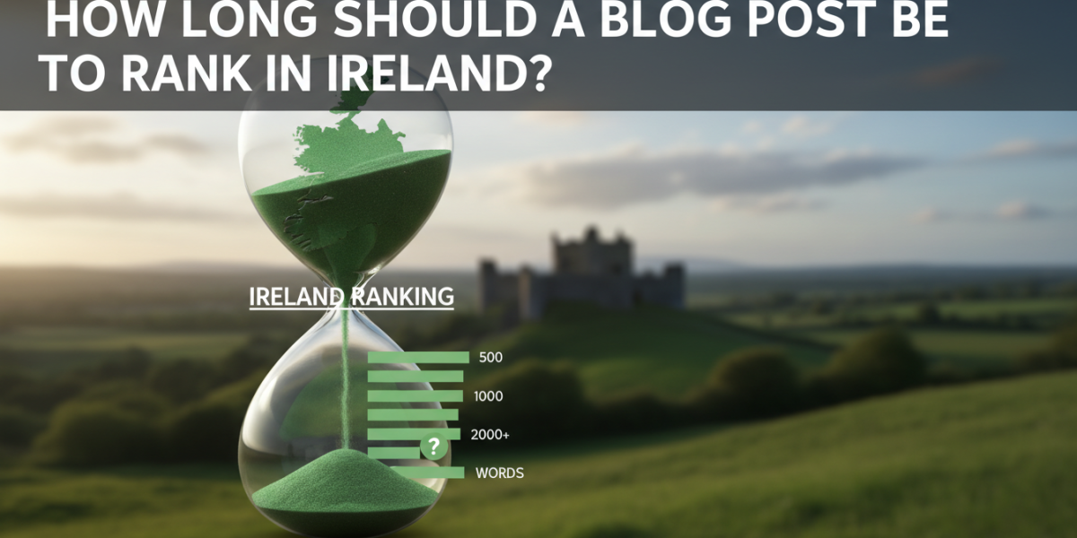 Ireland ranking blog post length guide with hourglass.
