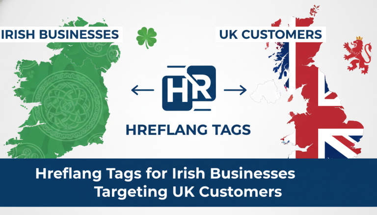Hreflang tags: Irish businesses targeting UK customers.