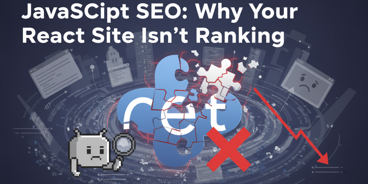 JavaScript SEO issues causing React site ranking decline.