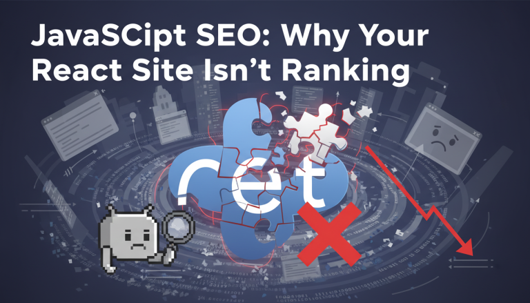 JavaScript SEO issues causing React site ranking decline.