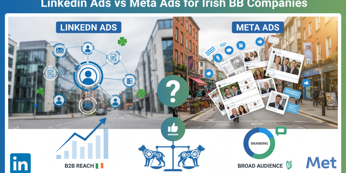 LinkedIn Ads vs Meta Ads for Irish B2B marketing.