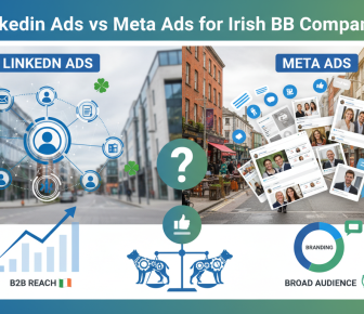 LinkedIn Ads vs Meta Ads for Irish B2B marketing.