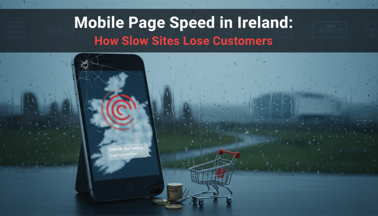 Mobile speed in Ireland: cracked phone, lost connection, empty trolley.