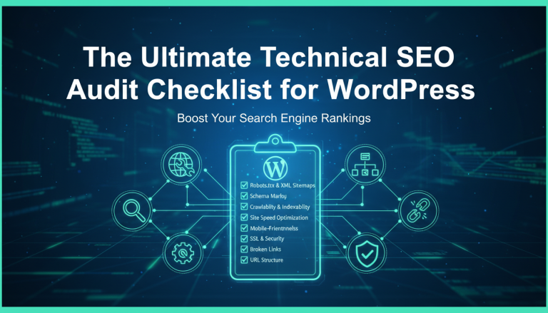 Ultimate technical SEO audit checklist for WordPress website ranking.