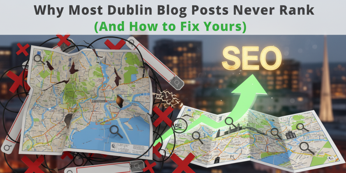 Dublin blog posts: poor ranking contrasted with SEO success.