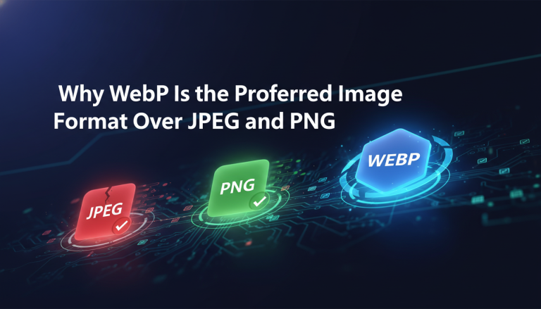 WebP is the preferred image format over JPEG and PNG.