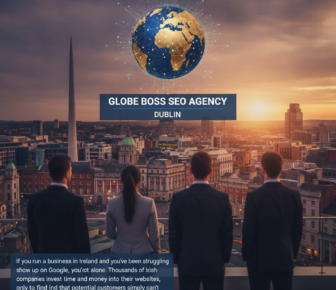 Globe Boss SEO Agency Dublin team overlooking city skyline