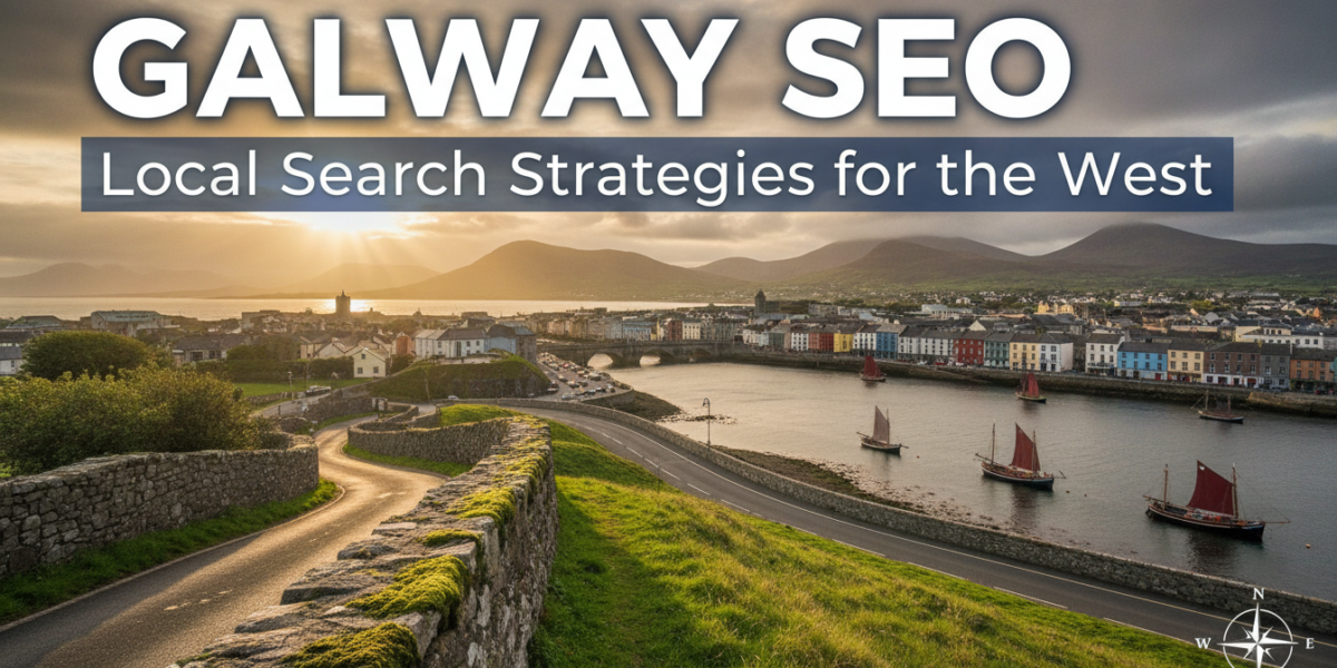 Galway SEO local search strategies with harbour cityscape view